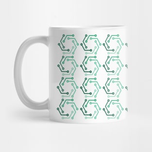 PCB printed circuit board trace lines art Mug